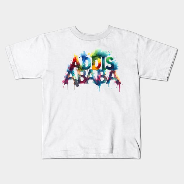 Addis Ababa Kids T-Shirt by Amharic Avenue